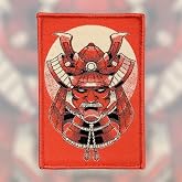 Red Shogun Patchlab Rising Woven Morale Patch- Patches for Jackets, Backpacks, Hats - Samurai, Folklore, Collectible Japan Style with Hook and Loop