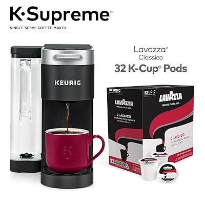 Buy Keurig K Supreme Single Serve Coffee Maker With Lavazza Classico Medium Roast 32 K Cup Pods Online In Slovakia B08z98v9qr