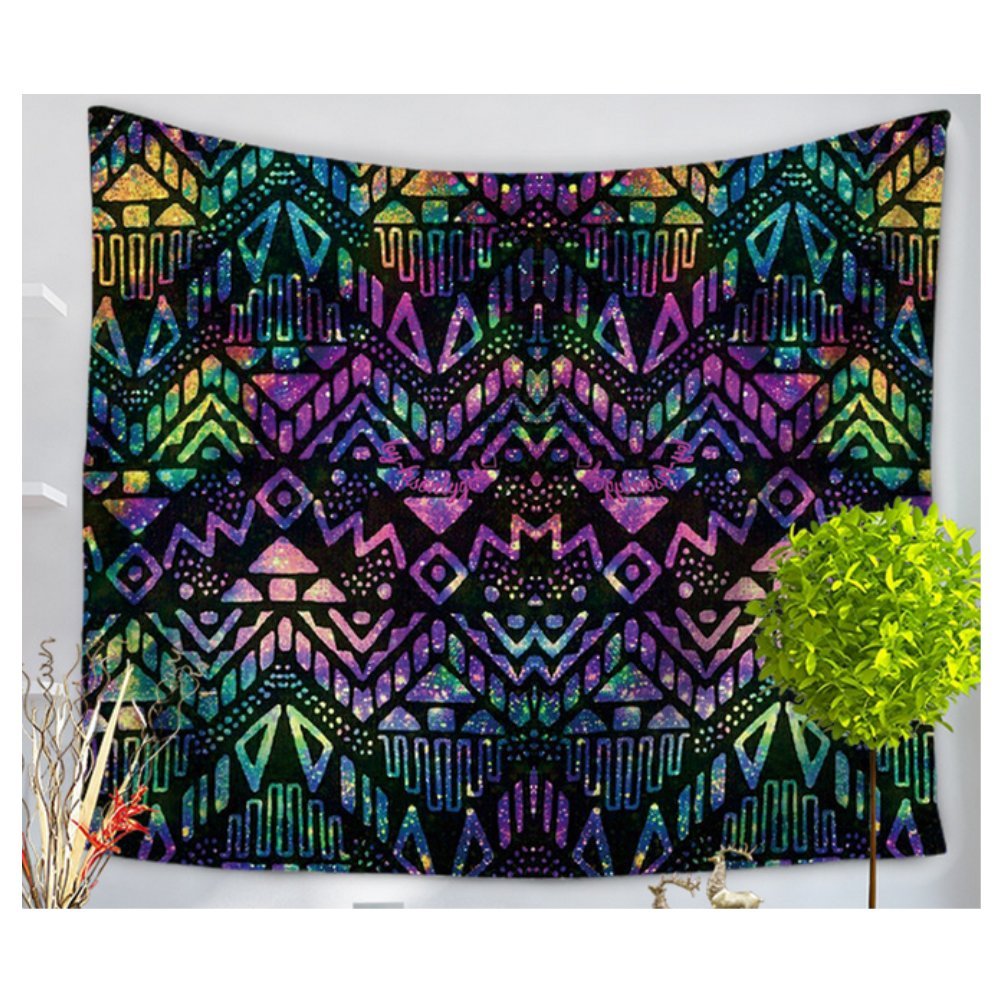 Amazon Com Yguii Ombre Hippie Mandala Bohemian Psychedelic