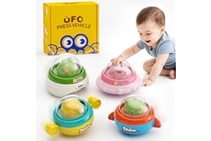 Dimoarch Press and Go Toy Cars for Toddlers 1-3 Push Go Animal Baby Racing Cars Friction Powered Car Toys for 6-12-18 Months Birthday Gifts for 1 2 3 Year Old Boys Girls