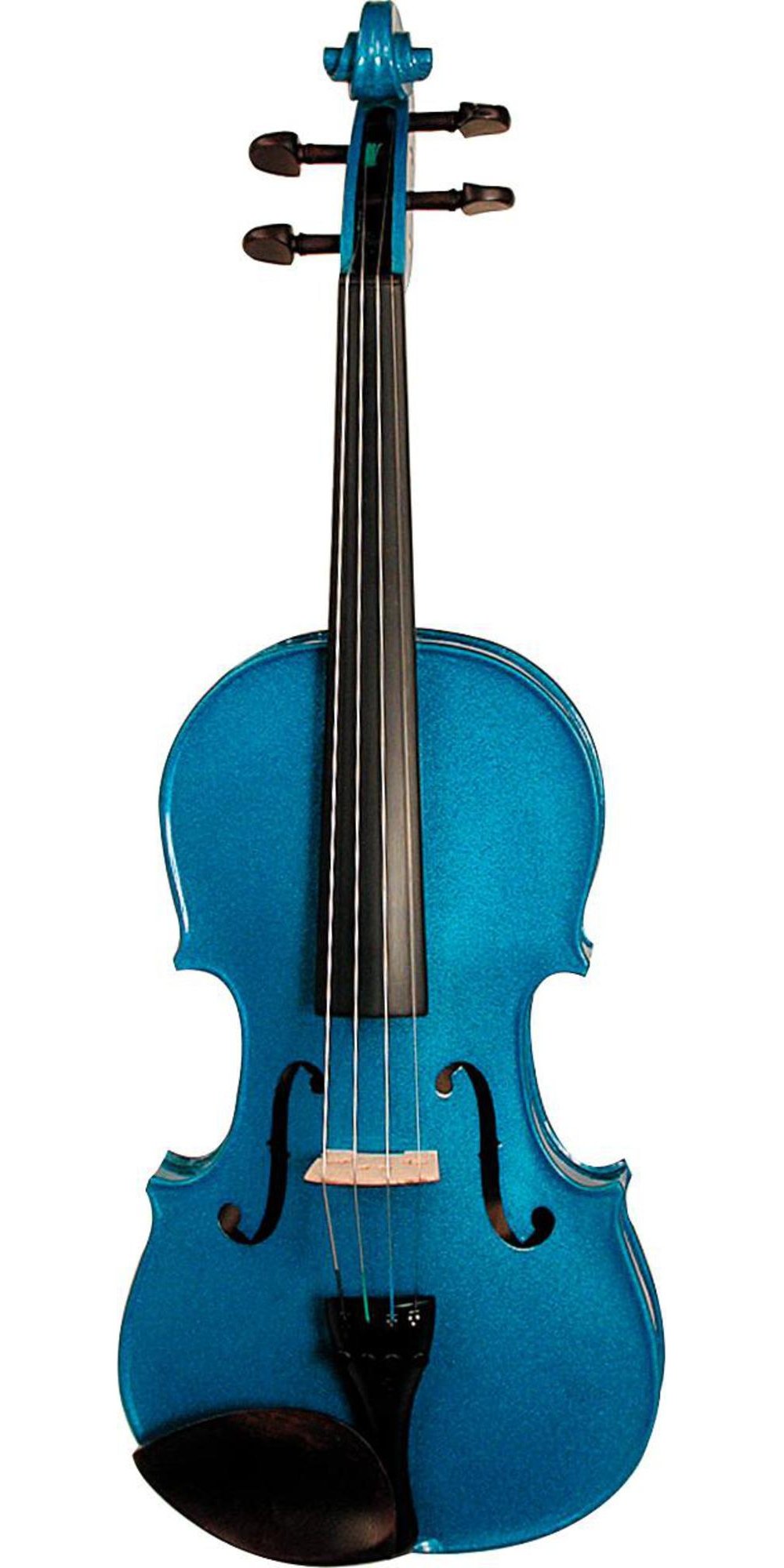 Stentor Harlequin Violin Outfit 1/2 Size, Violin for Intermediates with P&H Fibreglass Bow, Lightweight Case, Colourful String Instrument 1401EBU, Marine Blue