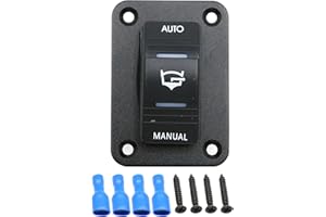 EATAKWARD 3 Way 12V 24V Bilge Pump Rocker Switch, 4-Pin 20A SPDT Bilge Pump Switch Panel for Cars, Motorcycles, RVs, SUV, ATV