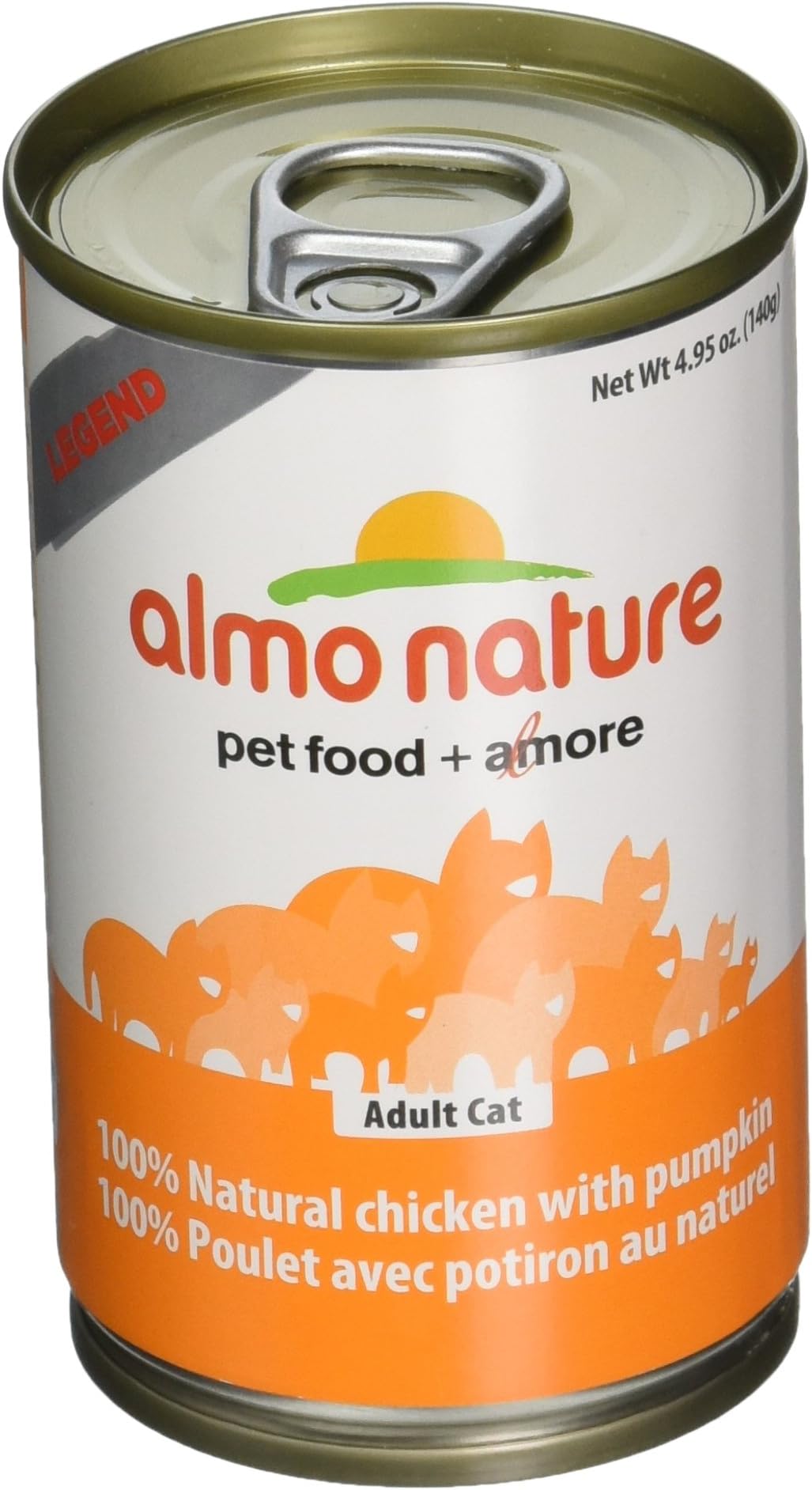 Almo 4.94 Oz Legend Chicken & Pumpkin Canned Cat Food (24 Case), Medium