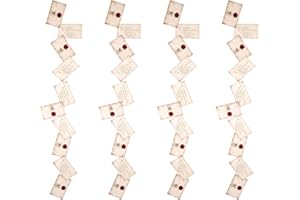 CON*QUEST Journals Harry Potter Official Floating Hogwarts Acceptance Letter Decoration, 40 Letter Cards & Nylon String for Hanging, Home Decor, Officially Licensed (40-Pieces, 4 String of 10 Letter)