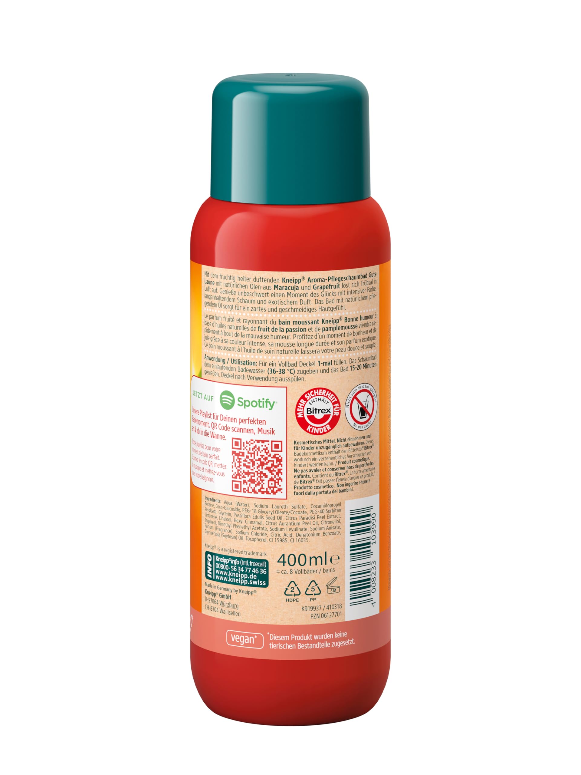 Kneipp Aroma-Pflegeschaumbad Gute Laune - 400 ml 2