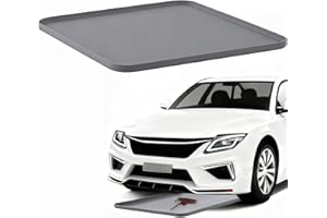 VELOZAP Oil Drip Pan for Under Car, Oil Spill Mat for Garage Floor Waterproof Driveway Outdoor Oil Drip Tray Silicone Oil Drip Pan No Splatter Non-Slip Oil Catch Pan Easy to Clean Reusable