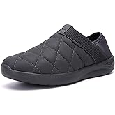 KUBUA Slippers for Men and Womens Indoor House Shoes Plush Slip on Outdoor Garden Loafers