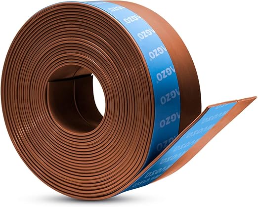 Magzo New Upgrade Door Weather Stripping 3 Inch Width Frameless