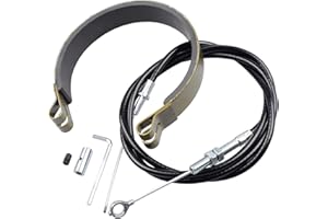 Riyitauto Rear 4" Brake Band Pin with 60" Throttle Cable kit for Go Kart Manco 8252 ASW Yard Cart Mini Bike Dune Buggy Predator 212cc 420cc 196cc 6.5hp ATV Brake Drum (Throttle Cable)
