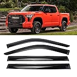 DYRDINSHOW Window Visor 4pcs Tape-On Rain