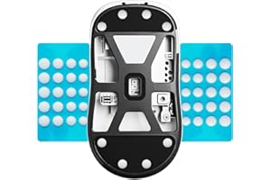 ESPTIGER ICE V2 DIY Universal Mouse Skates, 40-Piece PTFE Dots, 4 Sizes, White | Smooth Glide Feet with Curved Edges and 3M Adhesive for Custom Upgrades