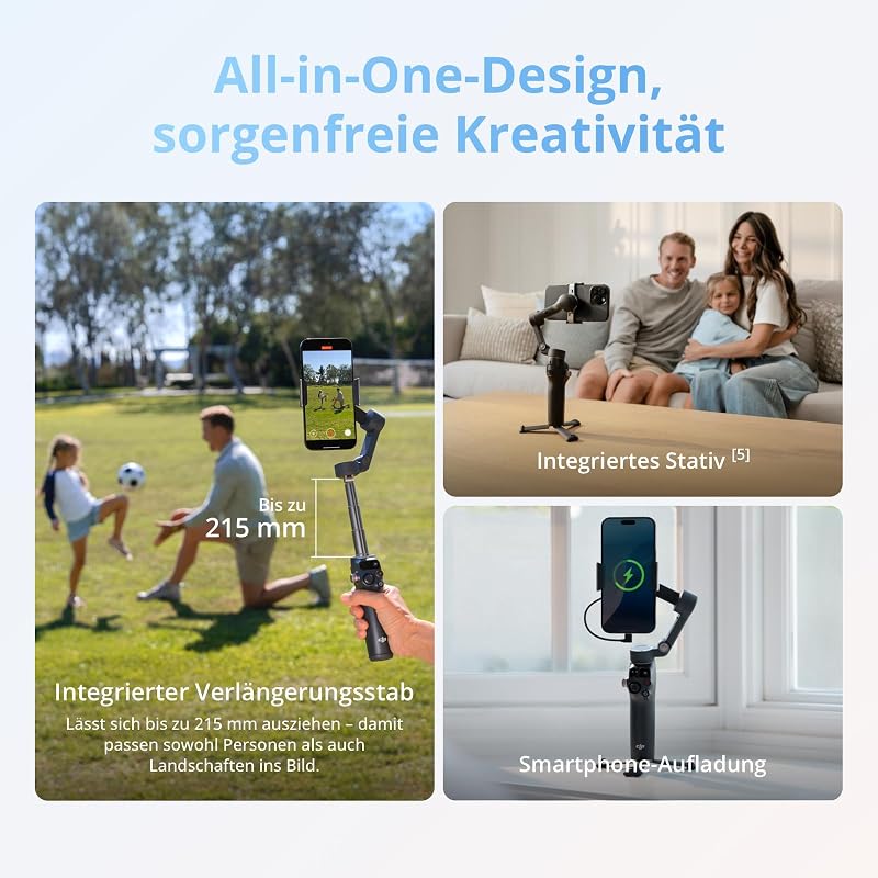 Osmo Mobile 8 Standard-Combo, Gimbal-Stabilisator für Smartphones