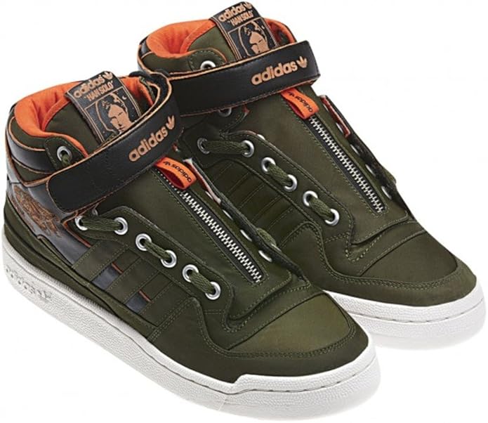 Amazon.com | adidas Originals Forum Mid Star Wars (Han Solo) US Men's 10.5 | Fashion Sneakers