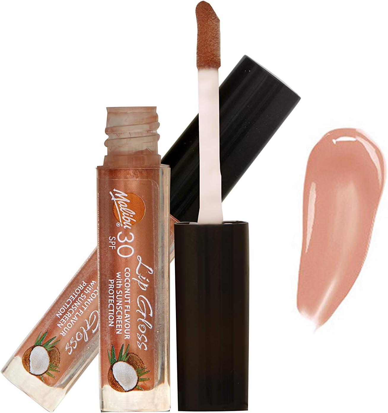 Malibu Sun SPF 30 Sunscreen Lip Gloss, High Protection, Water and Wind Resistant, Coconut and Strawberry, Pack of 2 x 1.5ml - Image 4