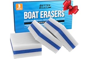 BETTER BOAT Premium Boat Scuff Erasers, Boating Accessories for Cleaning, Gift for Pontoon, Fishing, Jon Boats, Decks, Vinyl and Hull Cleaner, Gadgets for Men and Women