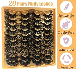 25MM Mink Lashes 25 mm False Eyelashes Long 20