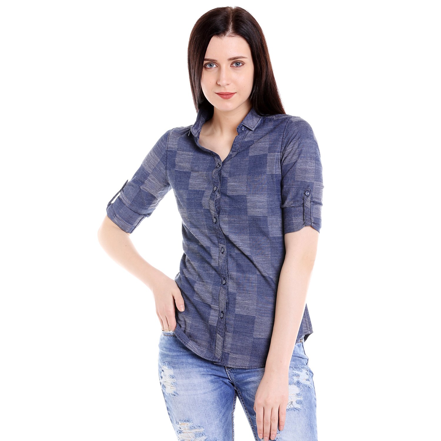 campus sutra women's cotton casual shirt