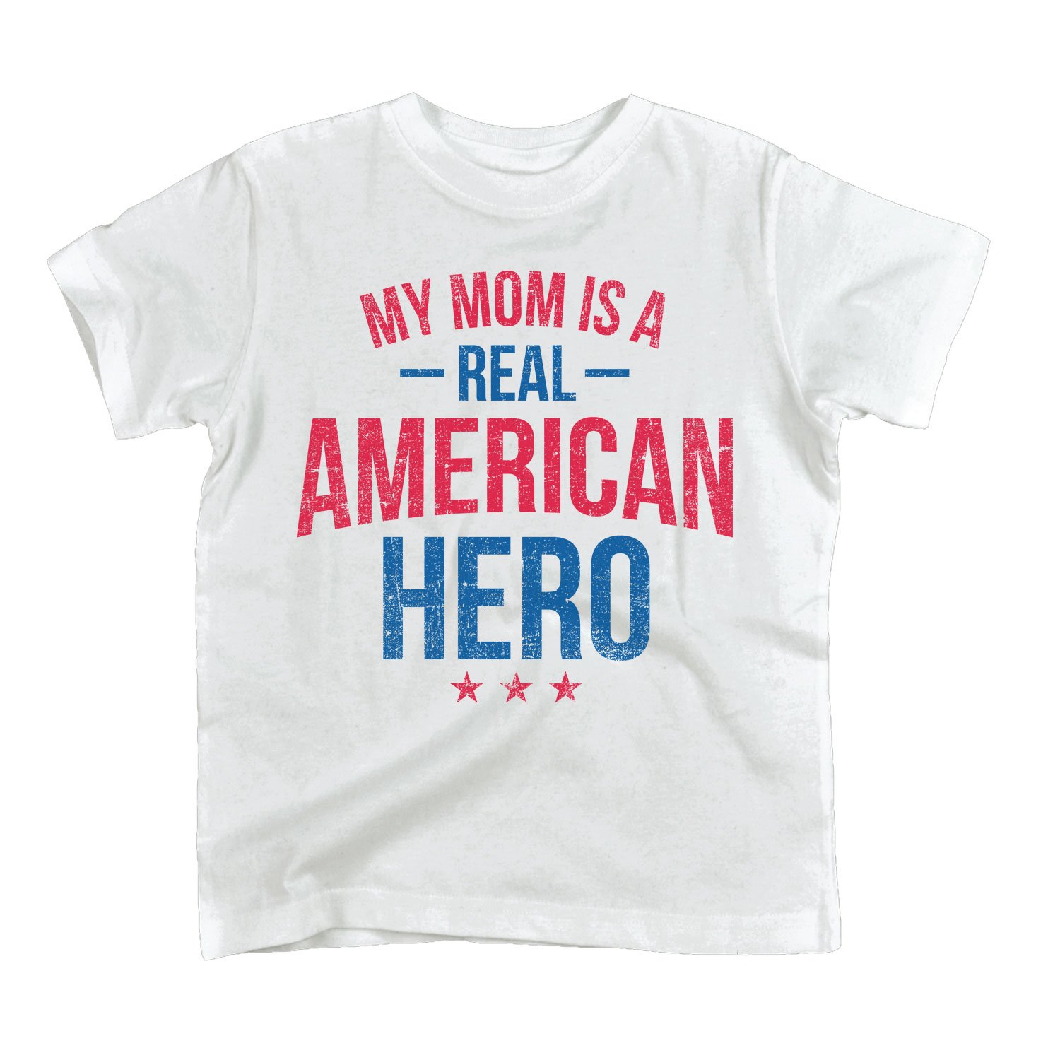 Military My Mom Is A Real American Hero Mother's Day T Shirt