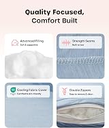 Nuliie Pregnancy Pillow U Shaped Full Body Pillow with Cooling Cover view 6