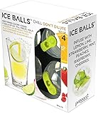 Prepara Ice Balls, Green and Black, Set of 4