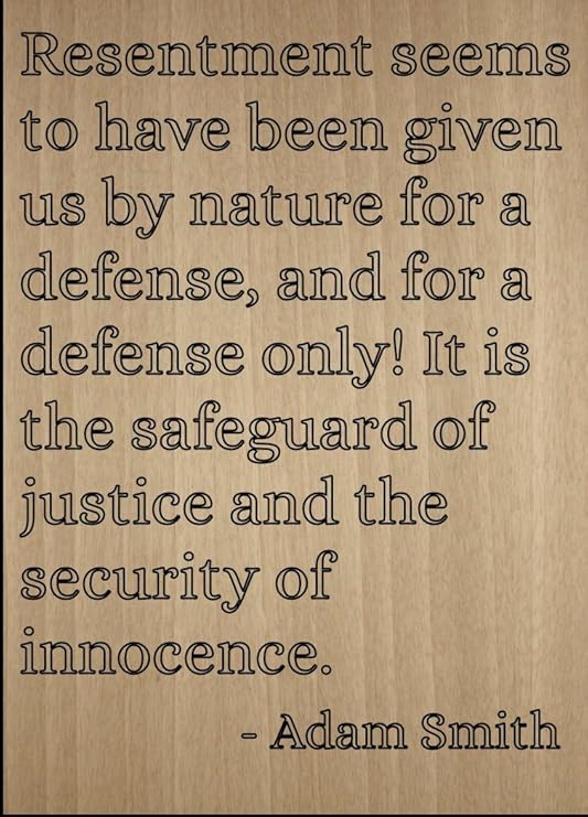 Ressentiment Semble Avoir Recu Us Citation Par Adam Smith Grave Au Laser Sur Plaque En Bois Dimensions 3 X 25 4 Cm Amazon Ca Maison Et Cuisine