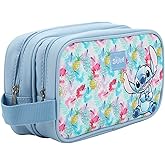 Bioworld Disney Stitch 9" Dual Compartment Toiletry Bag