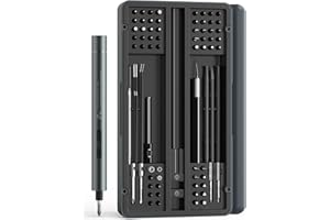 iFu Mini Electric Screwdriver, 90 in 1 Precision Screwdriver Set – Small Cordless Power Screwdriver with LED Light & 64 Magnetic Bits, Repair Tool for Phone Laptop Camera Watch Computer