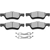 SCITOO Ceramic Brake Pads Kits Fit For Ford For Escape 2005-2012 | 4pcs Front Brakes Pads Set For Mazda For Tribute 2005 2006 2008-2010,For Mercury For Mariner 2005-2011; D1047-7950