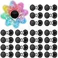 NiArt Fidget Spinner Toy DIY Bearing with Caps Set 22-Pack, MR137 0.5" Single-Sealed Chrome Steel Bearing Balls Replacement High Speed 13mmx7mmx4mm Epoxy Resin Casting Craft Skateboard Stress Reliever