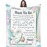 Paoeyty New Mom Gifts for Women, Mom to Be Blanket 60" X 50", Pregnancy Gifts for Expecting Mother, Gift for New Mother Mommy After Birth, First Time Mom's Gift