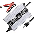 LiFePO4 Battery Charger 36V/43.8V 8A Lithium Iron Phosphate Battery Smart Charger 110V 120V 400W for 12S 36V with Trickle Cooling Fan for Automotive Car RV Lawn Mower Golf Cart
