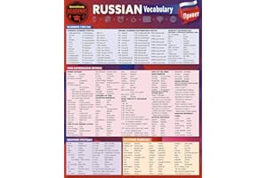 Russian Vocabulary: A Quickstudy Laminated Reference Guide