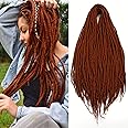 20 Inch Light Brown Wool Dreadlock Extensions Double Ended 20 Strands 0.6cm Wool Dreadlocks for Women Soft&Lightweight Double Ended Wool Dreads Stylish & Durable Dreads Extensions