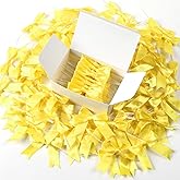 Rokateam 80 Pcs Twist Ties Gold Gift Wrap Bows – 2.5 Inch Gold Bows for Christmas Gifts, Wedding Decor, Holiday Wrapping, Party Favors, DIY Crafts, Birthday & New Year Presents
