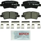 BOSCH BC1594 QuietCast Premium Ceramic Disc Brake Pad Set - Rear | Compatible with Select Hyundai Elantra GT, Sonata, Veloster; Kia Cadenza, Forte, Forte Koup, Forte5, Soul, Soul EV
