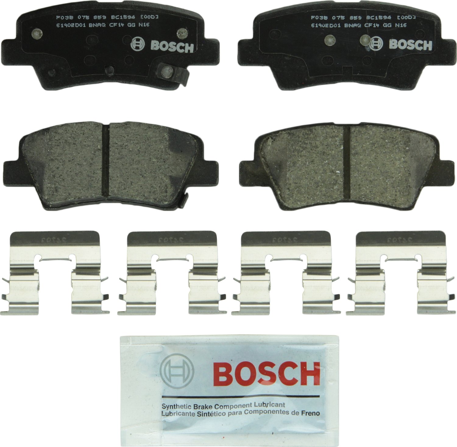 Front & Rear Ceramic Brake Pad For Hyundai Elantra Veloster Kia Forte