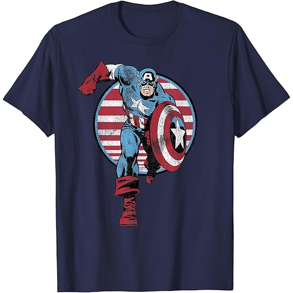 Amazon.com: Marvel Avengers: Endgame Captain America Mashup T