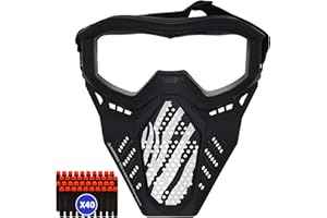 SURPER Face Mask Tactical Mask Compatible with Nerf Rival, Apollo, Zeus, Khaos, Atlas, Artemis Blasters Rival Mask