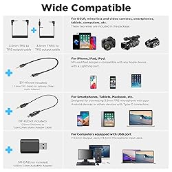 BOYA BY-XM6-S2 Wireless Lavalier Microphone, with