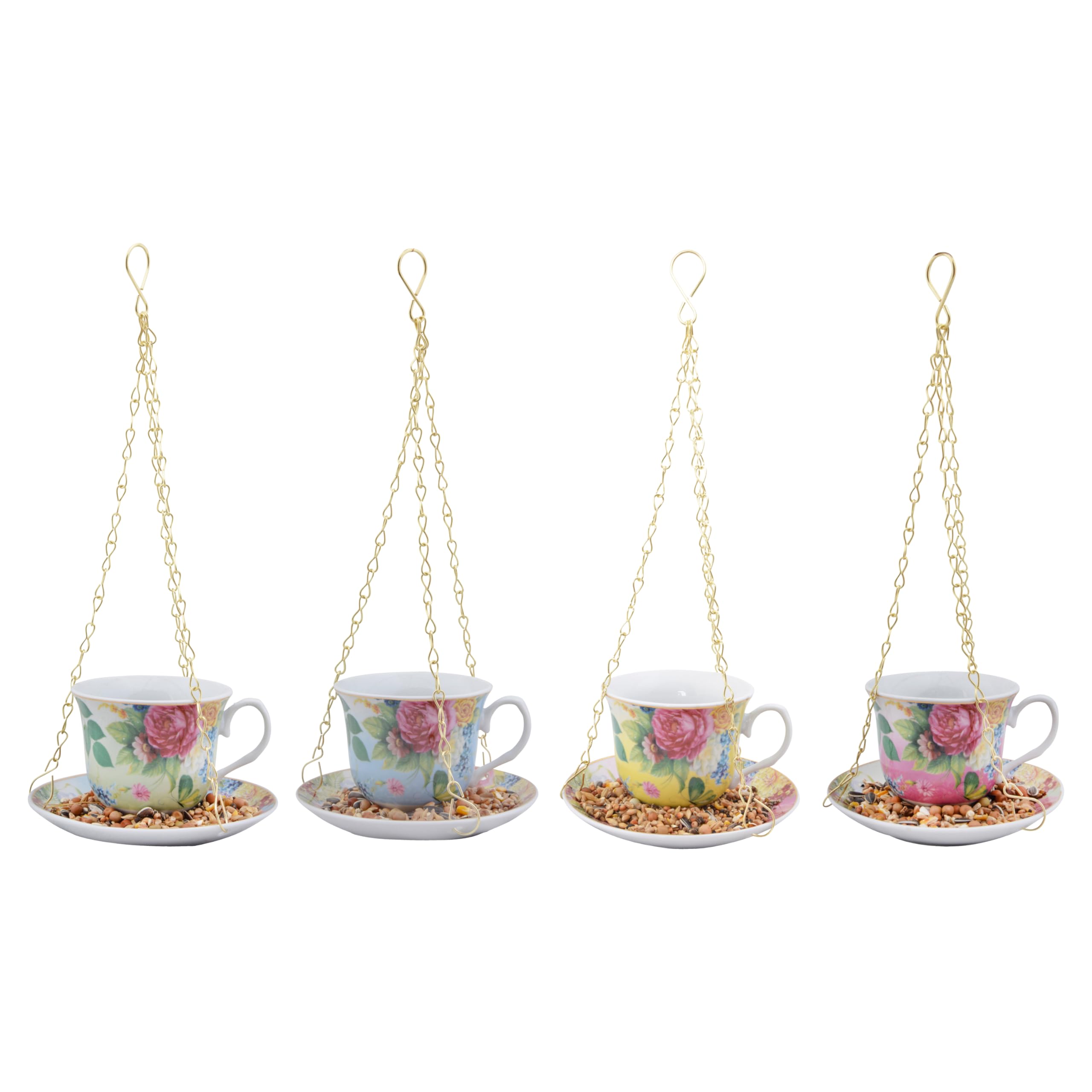 Secrets du Potager Teacup Bird Feeder - White