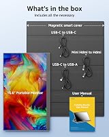 Yodoit 15.6 inch Portable Monitor FHD 1920x1080 IPS USB-C HDMI With Speakers view 7