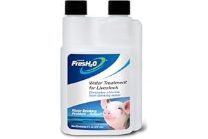 SWAMP FOX INNOVATIONS Show FresH2O Livestock Water Treatment for Drinking Water - Effectively Eliminates Chlorine and Removes Related Odor in Drinking Water, Easy to Use, Treats Up to 75 Gallons of Chlorinated Water - 8oz