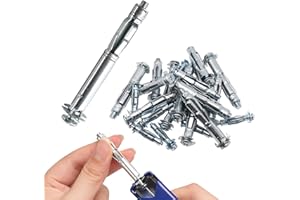 YZTONGPAO 30 pcs Molly Bolts, Metal Drywall Anchors, Heavy Duty Zinc Plated Steel Molly Bolt (M4-60)