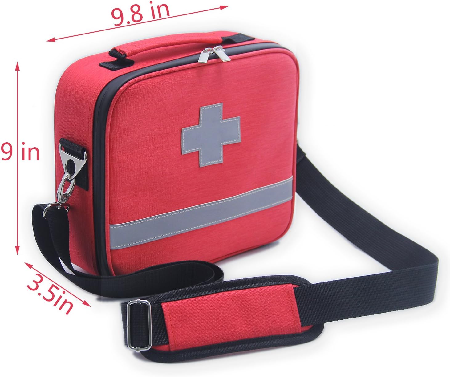 First Aid Kit,Professional Waterproof Premium Nylon First Aid Bag with EVA Separator,Just Empty Case: Health & Personal Care
