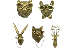 Aqur2020 Bronzed Animal Hanging Sculpture Waterproof Wall Ornaments (5#)