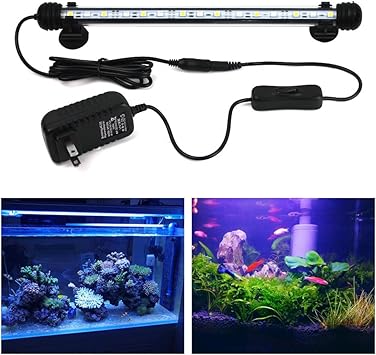 Amazon 水槽 ライト Miyole Led アクアリウムライト 水族館 照明 潜水ライト 水槽アクセサリー 観賞魚飼育 水草育成 水槽用 防水 省エネ 長寿命 29cm 青白 水陸両用 Miyole ライト 照明 通販