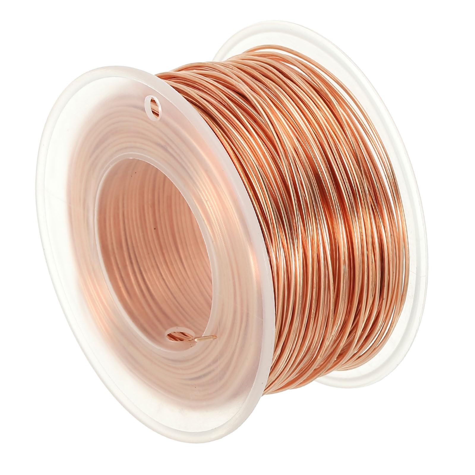 PATIKIL 150.92 Feet Solid Bare Copper Wire,20 Gauge 99.9% Pure Copper Wire 0.8mm Soft Beading Wire Metal Plant Stem Ties for Jewelry Craft (46m)