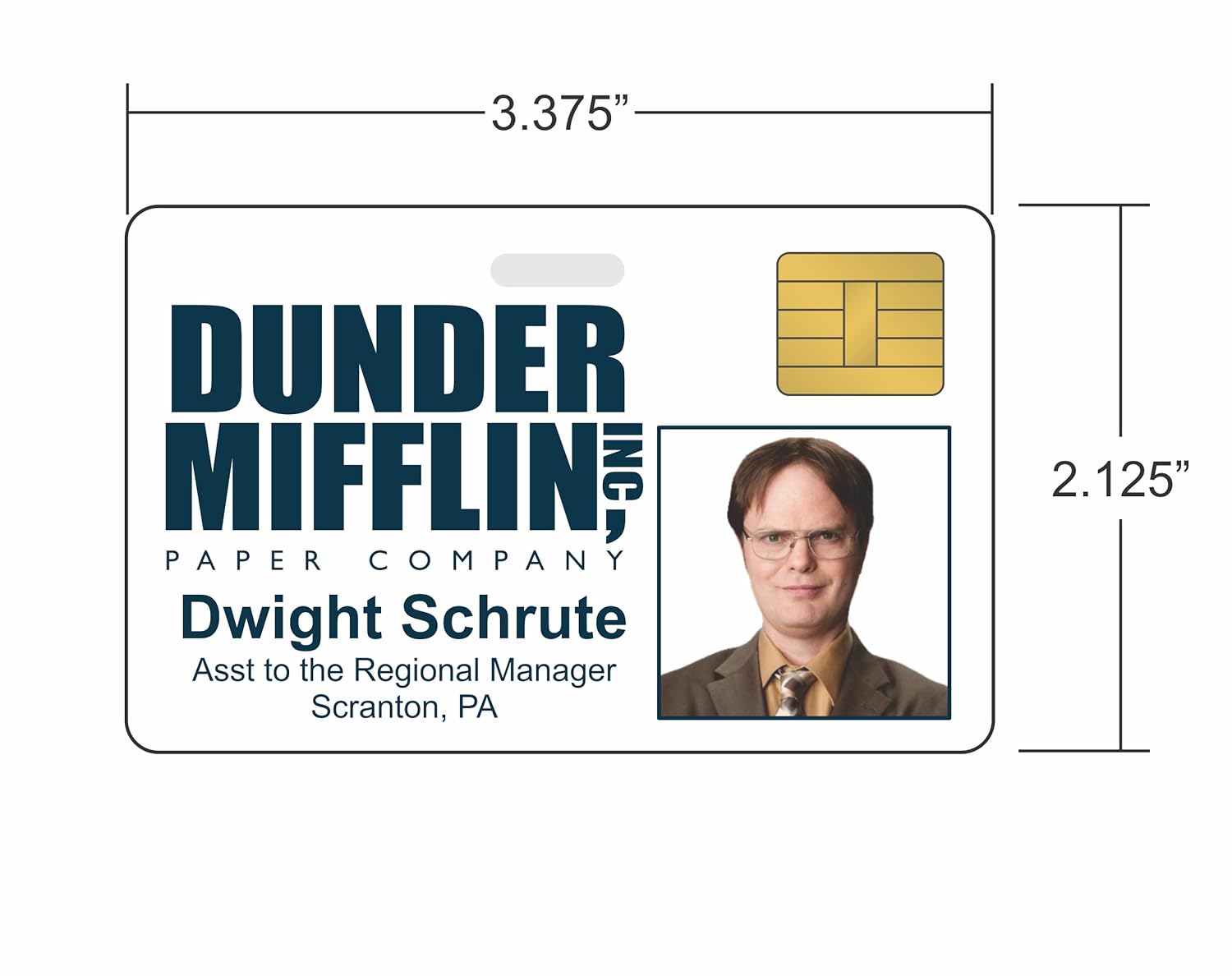 Dwight Schrute Id Badge Printable Free