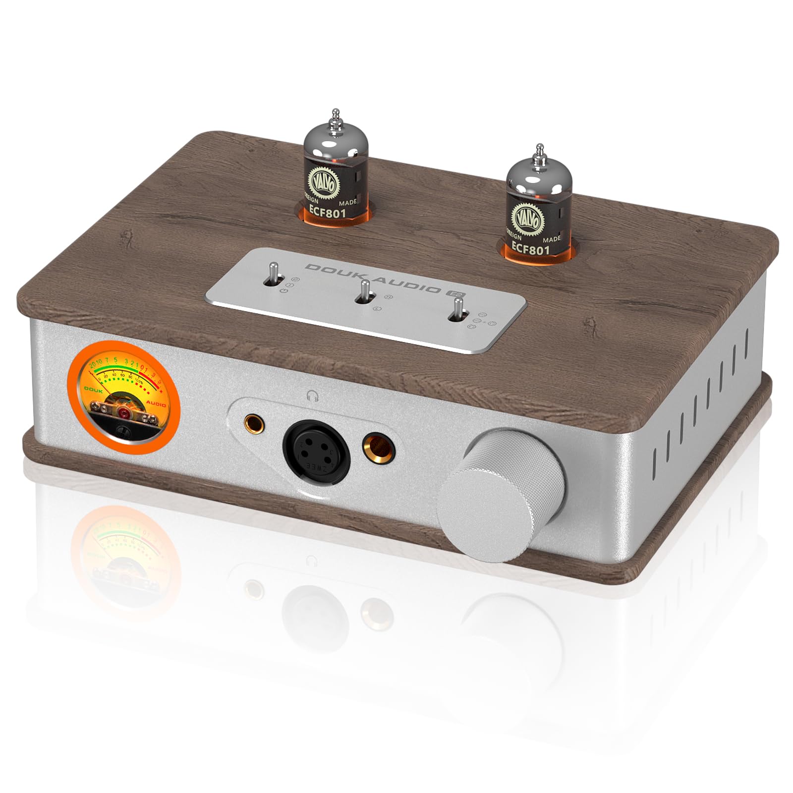Photo 1 of ?Douk Audio Tube Headphone Amp: for XLR, 4.4mm, 6.35mm HiFi Headphones, Stereo Preamplifier for Amplifiers, Speakers, Home Desktop Audio System, with VU Meter & German Valvo Vacuum Tubes? (E2)