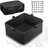PEREKZUNTI Rear Basket Liner | Waterproof cover &amp; adjustable cargo net. Heavy-duty thickened liner fits most bikes and e-bikes.
